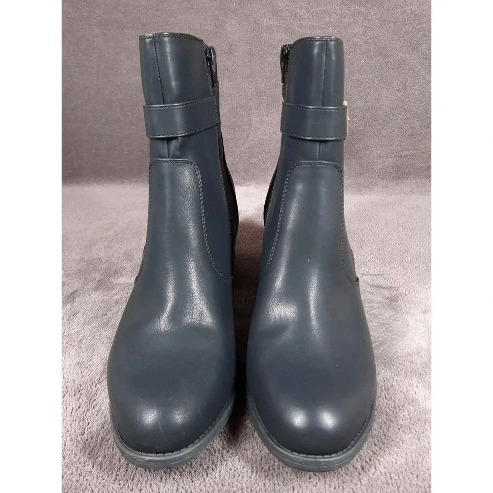 White Mountain Women's Black Dessert‎ Zipper Bootie Size 11M